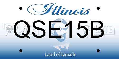 QSE15B Illinois License Plate