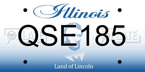 QSE185 Illinois License Plate