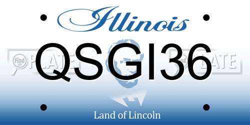 QSGI36 Illinois License Plate
