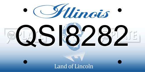 QSI8282 Illinois License Plate
