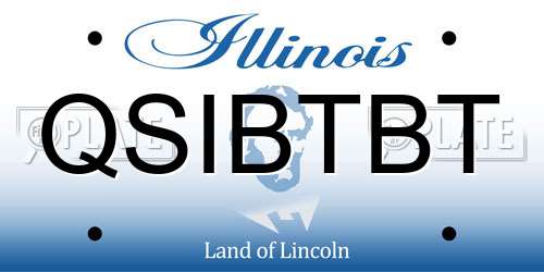 QSIBTBT Illinois License Plate