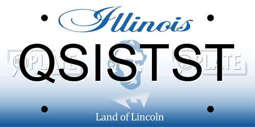 QSISTST Illinois License Plate