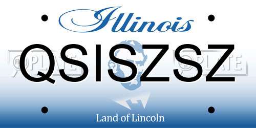 QSISZSZ Illinois License Plate