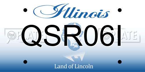 QSR06I Illinois License Plate