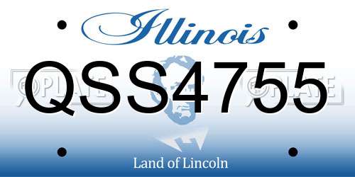 QSS4755 Illinois License Plate