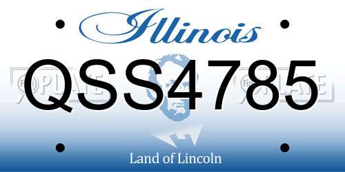 QSS4785 Illinois License Plate