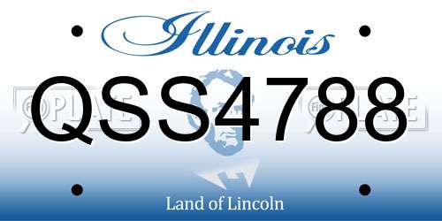 QSS4788 Illinois License Plate