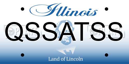 QSSATSS Illinois License Plate