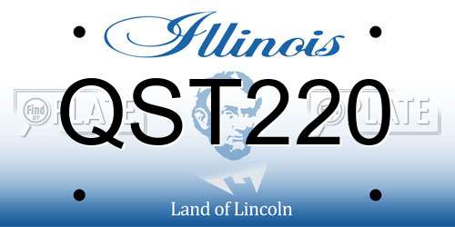 QST220 Illinois License Plate