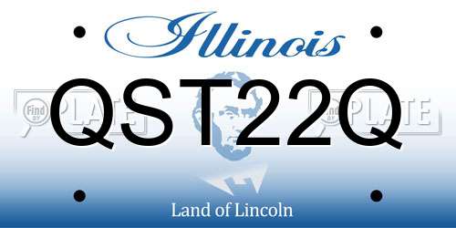 QST22Q Illinois License Plate
