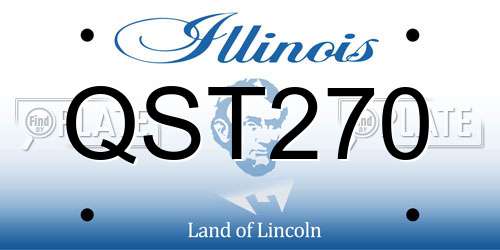QST270 Illinois License Plate
