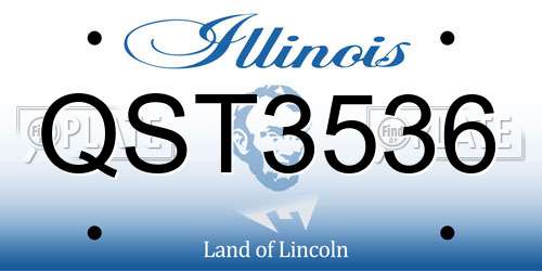 QST3536 Illinois License Plate