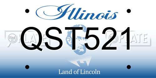 QST521 Illinois License Plate