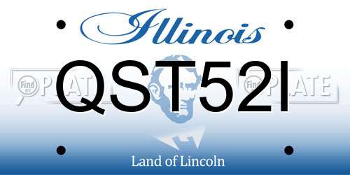 QST52I Illinois License Plate