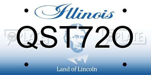 QST72O Illinois License Plate