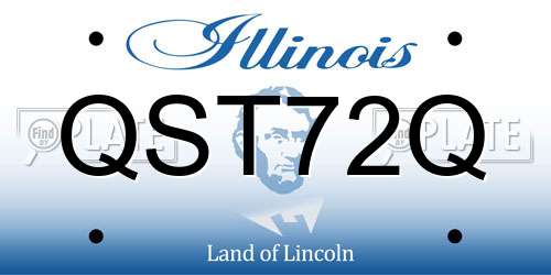 QST72Q Illinois License Plate