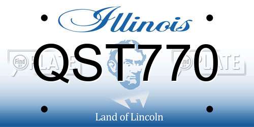 QST770 Illinois License Plate