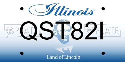 QST82I Illinois License Plate