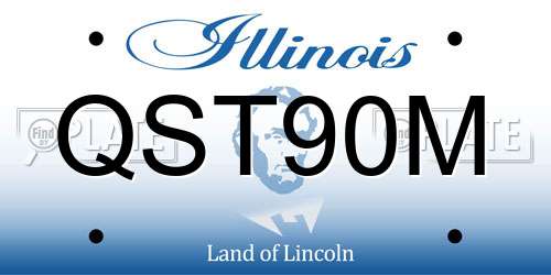 QST90M Illinois License Plate