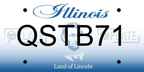 QSTB71 Illinois License Plate