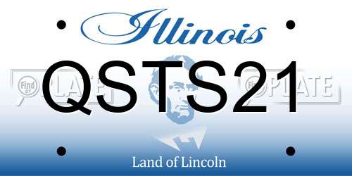 QSTS21 Illinois License Plate