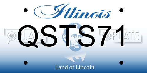 QSTS71 Illinois License Plate