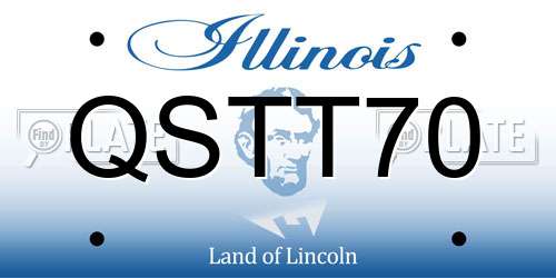QSTT70 Illinois License Plate