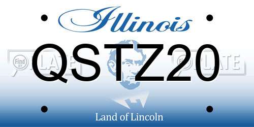 QSTZ20 Illinois License Plate
