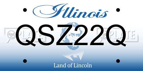 QSZ22Q Illinois License Plate