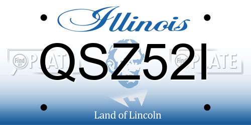 QSZ52I Illinois License Plate