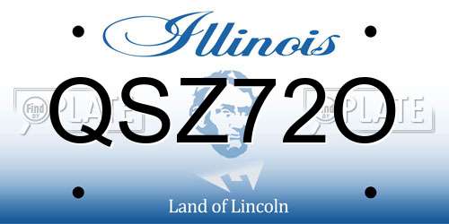 QSZ72O Illinois License Plate