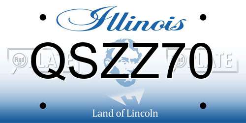 QSZZ70 Illinois License Plate