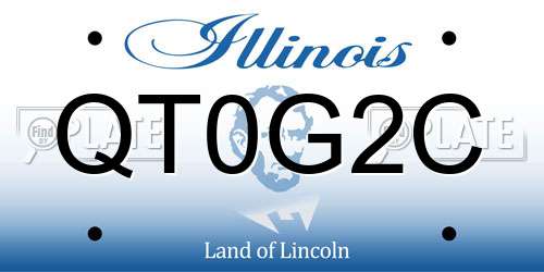 QT0G2C Illinois License Plate