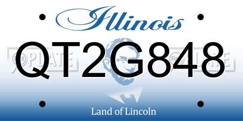 QT2G848 Illinois License Plate