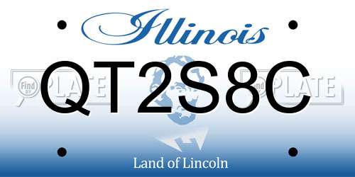 QT2S8C Illinois License Plate