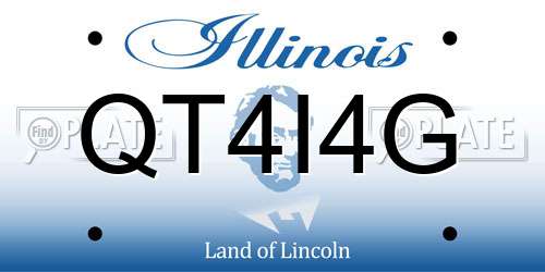 QT4I4G Illinois License Plate