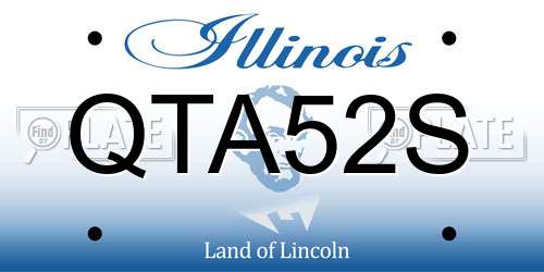 QTA52S Illinois License Plate
