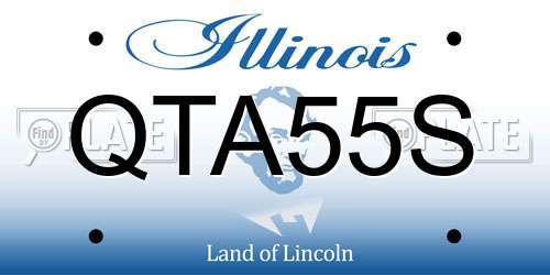 QTA55S Illinois License Plate