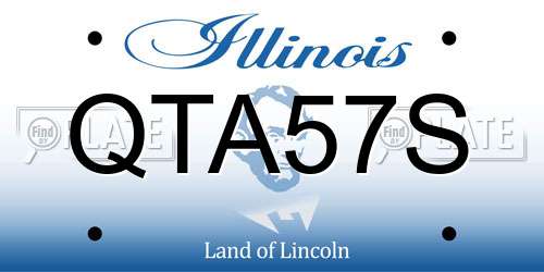 QTA57S Illinois License Plate