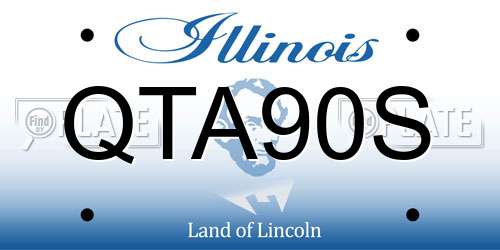 QTA90S Illinois License Plate