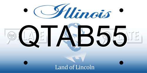 QTAB55 Illinois License Plate