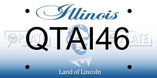 QTAI46 Illinois License Plate