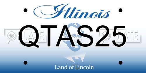 QTAS25 Illinois License Plate