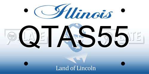 QTAS55 Illinois License Plate
