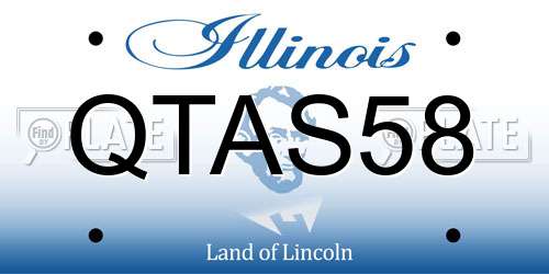 QTAS58 Illinois License Plate