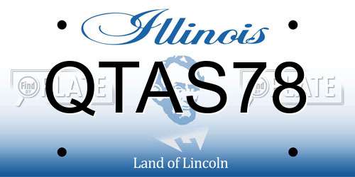QTAS78 Illinois License Plate