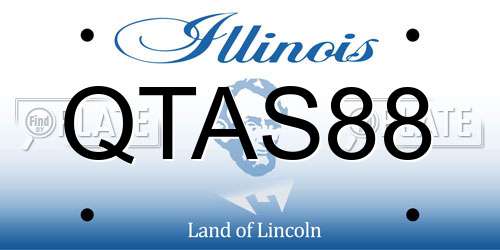 QTAS88 Illinois License Plate