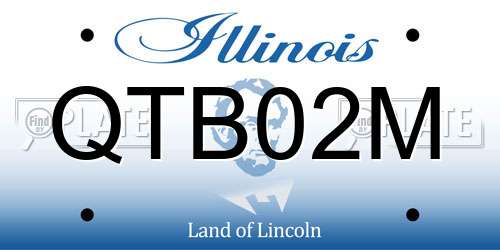 QTB02M Illinois License Plate