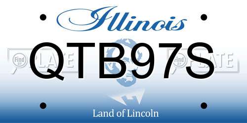 QTB97S Illinois License Plate