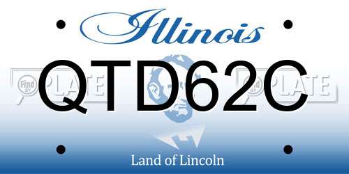 QTD62C Illinois License Plate
